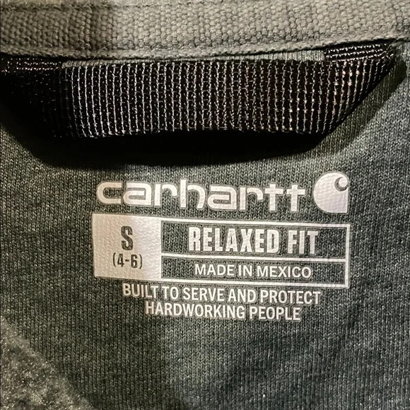 Carhartt Green Hoodie Sweatshirt - Picture 2 of 3